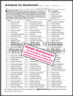 Uniquely You Personality DISC Questionnaire <br /><span class="f14 marginT-5">(2 Part NCR paper forms) 4 pgs.</span>